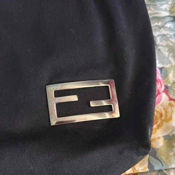 Fendi Authentic Black slouchy Tote shoulder Bag - Picture 3 of 12